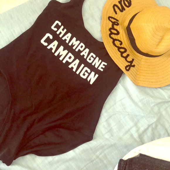 Champagne Campaign one piece bathing suit - Picture 2 of 2